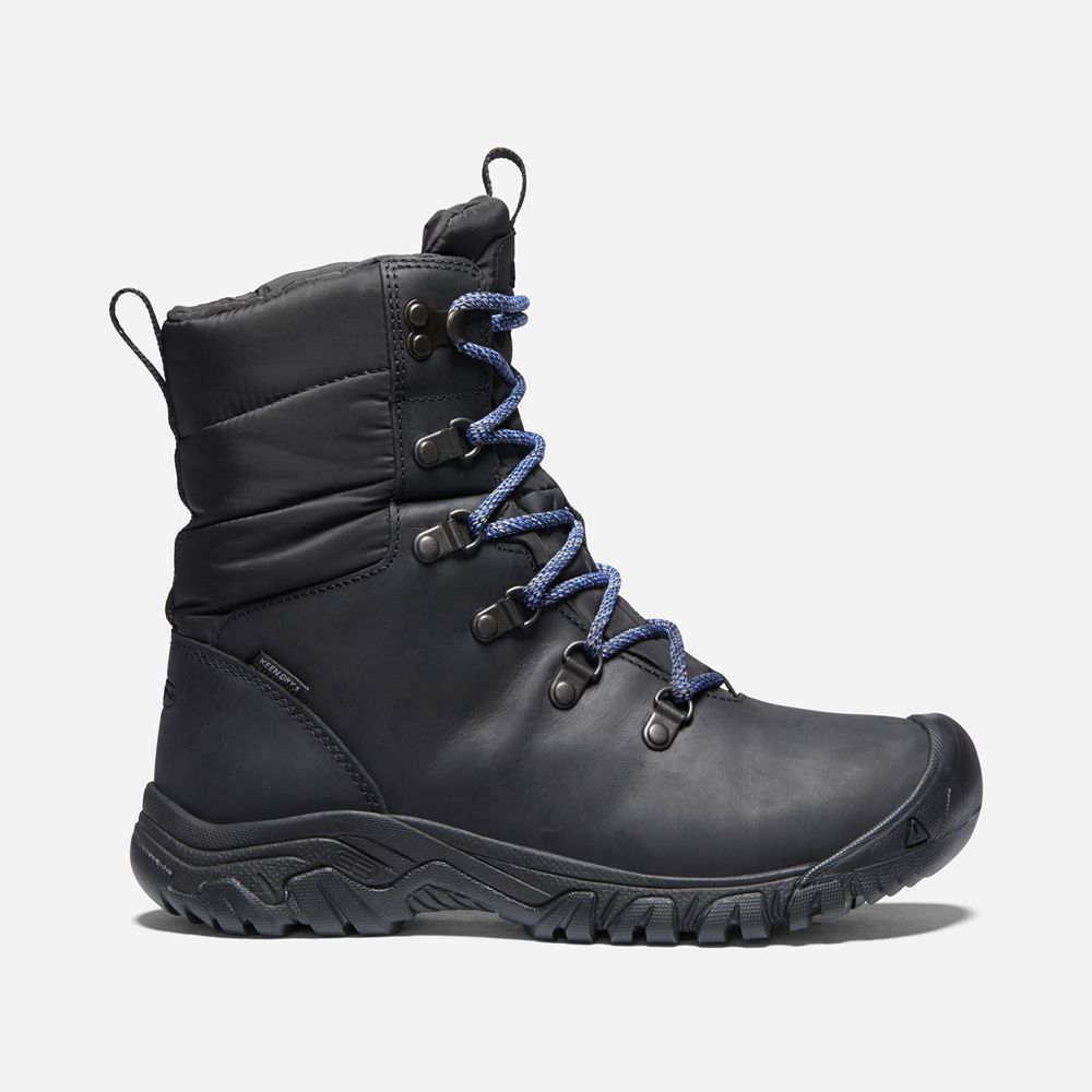 Bottes de Randonnée Keen Femme Noir | Greta Waterproof | IHUVC-7926